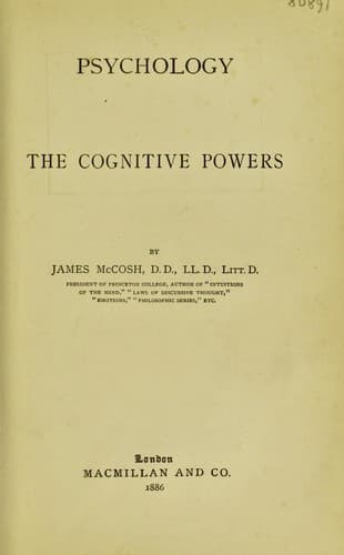 Tapa de Psychology: the cognitive powers