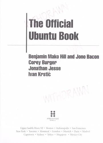Tapa de The official Ubuntu book