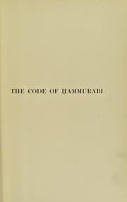 Tapa de The code of Hammurabi, King of Babylon, about 2250 B.C