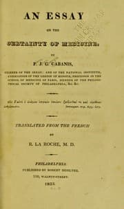 Tapa de An essay on the certainty of medicine