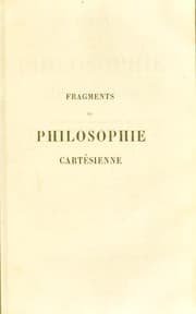 Tapa de Fragments de philosophie cart©♭sienne