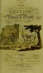 Tapa de The English dance of death, from the designs of Thomas Rowlandson, with metrical illustrations, by the author of "Doctor syntax"