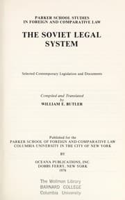 Tapa de The Soviet legal system