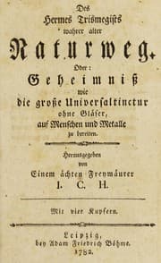Tapa de Des Hermes Trismegists wahrer alter naturweg