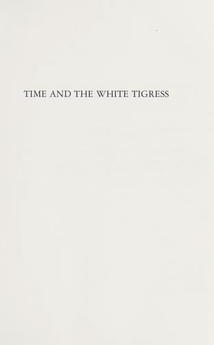Tapa de Time and the white tigress