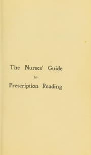 Tapa de The nurses' guide to prescription reading