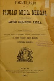 Tapa de Formulario de la Facultad M©♭dica M©♭xicana