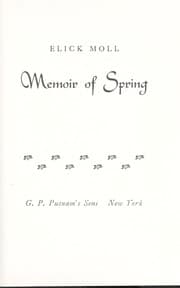Tapa de Memoir of spring