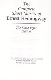 Tapa de The Short Stories of Ernest Hemingway