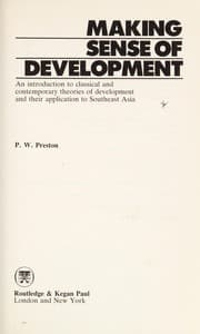 Tapa de Making sense of development