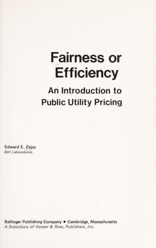Tapa de Fairness or efficiency