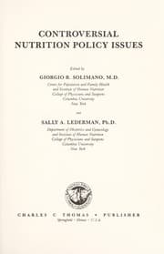 Tapa de Controversial nutrition policy issues