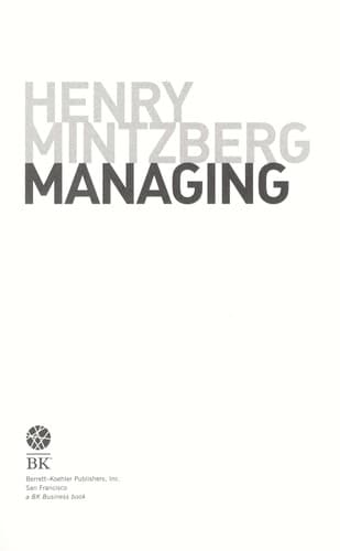 Tapa de Managing