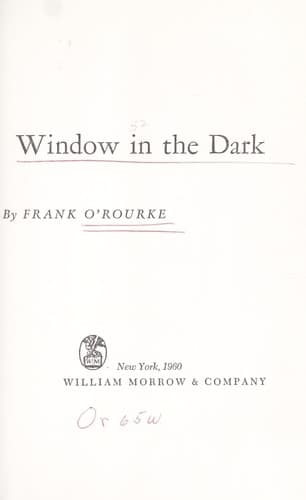 Tapa de Window in the dark