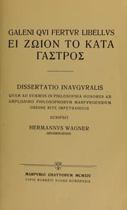 Tapa de Galeni qui fertur libellus Ei z¿on to kata gastros
