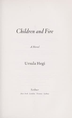 Tapa de Children and fire
