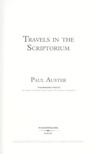 Tapa de Travels in the scriptorium