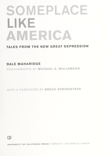 Tapa de Someplace like America
