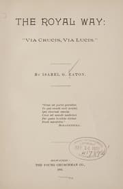 Tapa de The royal way: "Via crucis, via lucis."