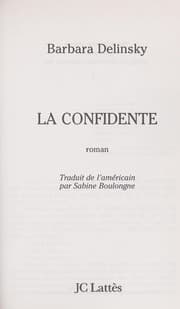 Tapa de La confidente