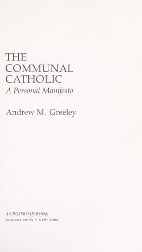 Tapa de The communal Catholic