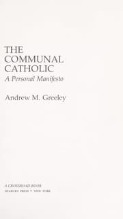 Tapa de The communal Catholic