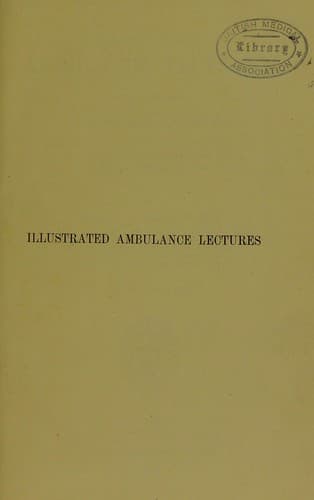 Tapa de Illustrated ambulance lectures