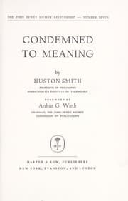 Tapa de Condemned to meaning