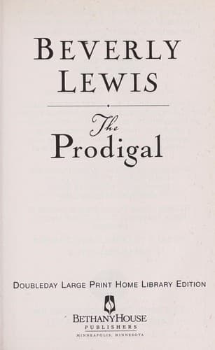 Tapa de The prodigal
