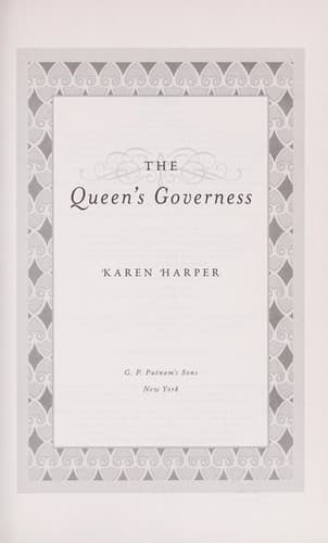 Tapa de The queen's governess
