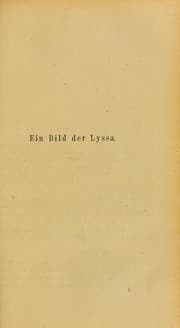 Tapa de Ein Bild der Lyssa beobachtet und besprochen