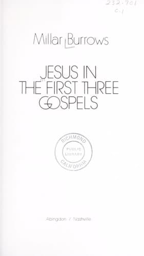 Tapa de Jesus in the first three Gospels