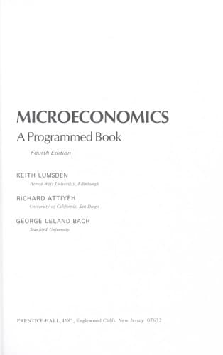 Tapa de Microeconomics