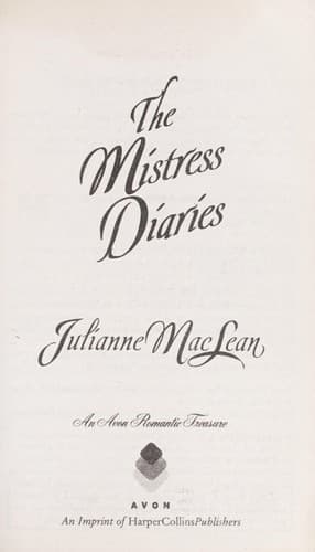 Tapa de The Mistress Diaries