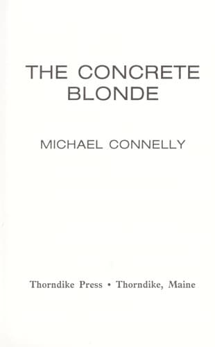 Tapa de The concrete blonde