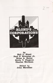 Tapa de Blond's corporations