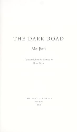 Tapa de The dark road