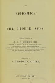Tapa de The epidemics of the Middle Ages