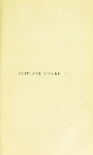 Tapa de Scotland before 1700