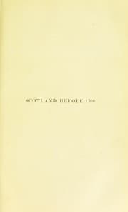 Tapa de Scotland before 1700