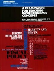 Tapa de A framework for teaching basic economic concepts