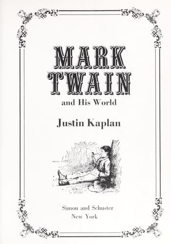 Tapa de Mark Twain and his world