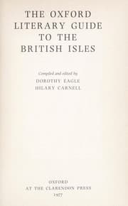 Tapa de The Oxford literary guide to the British Isles