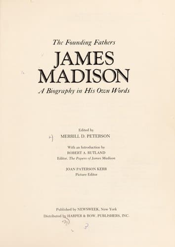 Tapa de James Madison