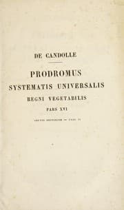 Tapa de Prodromus systematis naturalis regni vegetalis