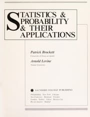Tapa de Statistics & probability & their applications