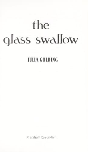 Tapa de The glass swallow