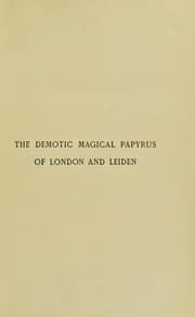 Tapa de The demotic magical papyrus of London and Leiden