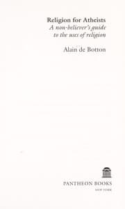 Tapa de Religion for Atheists