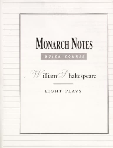 Tapa de William Shakespeare : eight plays